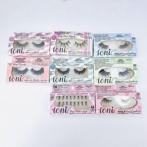 Mixed Lot of 8 IONI 3D Faux Mink Lashes 100% Handmade All New in Box